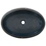 Black and blue ceramic oval countertop sink 59x40x15 cm by , Sinks - Ref: Foro24-155088, Price: 110,56 €, Discount: %