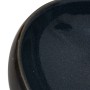 Lavabo sobre encimera ovalado cerámica negro y azul 59x40x15 cm de , Lavabos - Ref: Foro24-155088, Precio: 111,93 €, Descuent...