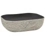 Rectangular countertop washbasin gray black ceramic 48x37.5x13.5 cm by , Sinks - Ref: Foro24-155097, Price: 106,44 €, Discoun...