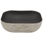 Lavabo encimera rectangular cerámica gris negro 48x37,5x13,5 cm de , Lavabos - Ref: Foro24-155097, Precio: 107,74 €, Descuent...