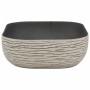 Lavabo encimera rectangular cerámica gris negro 48x37,5x13,5 cm de , Lavabos - Ref: Foro24-155097, Precio: 107,74 €, Descuent...