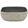 Rechteckiges Aufsatzwaschbecken aus grau-schwarzer Keramik, 48 x 37,5 x 13,5 cm von , Sinkt - Ref: Foro24-155097, Preis: 106,...
