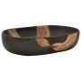Lavabo sobre encimera ovalado cerámica negro 59x40x14 cm de , Lavabos - Ref: Foro24-155106, Precio: 136,58 €, Descuento: %