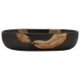 Black ceramic oval countertop washbasin 59x40x14 cm by , Sinks - Ref: Foro24-155106, Price: 136,58 €, Discount: %