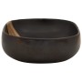 Lavabo sobre encimera ovalado cerámica negro 59x40x14 cm de , Lavabos - Ref: Foro24-155106, Precio: 146,16 €, Descuento: %