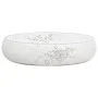 White ceramic oval countertop washbasin 59x40x15 cm by , Sinks - Ref: Foro24-155110, Price: 156,40 €, Discount: %