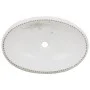 White ceramic oval countertop washbasin 59x40x15 cm by , Sinks - Ref: Foro24-155110, Price: 156,40 €, Discount: %