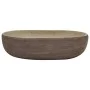 Lavabo sobre encimera ovalado cerámica arena marrón 59x40x14 cm de , Lavabos - Ref: Foro24-155104, Precio: 157,97 €, Descuent...