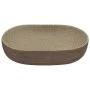 Lavabo sobre encimera ovalado cerámica arena marrón 59x40x14 cm de , Lavabos - Ref: Foro24-155104, Precio: 157,97 €, Descuent...
