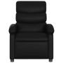 Sillón reclinable de cuero sintético negro de , Sillones - Ref: Foro24-371713, Precio: 207,50 €, Descuento: %