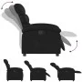 Sillón reclinable de cuero sintético negro de , Sillones - Ref: Foro24-371713, Precio: 192,85 €, Descuento: %