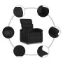 Sillón reclinable de cuero sintético negro de , Sillones - Ref: Foro24-371713, Precio: 192,85 €, Descuento: %