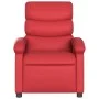 Sillón reclinable de cuero sintético rojo de , Sillones - Ref: Foro24-371718, Precio: 195,23 €, Descuento: %