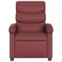 Sillón de masaje reclinable cuero sintético rojo tinto de , Sillones - Ref: Foro24-371724, Precio: 187,10 €, Descuento: %