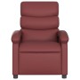 Sillón de masaje reclinable cuero sintético rojo tinto de , Sillones - Ref: Foro24-371724, Precio: 188,65 €, Descuento: %