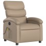 Sillón de masaje reclinable cuero sintético color capuchino de , Sillones - Ref: Foro24-371726, Precio: 252,76 €, Descuento: %