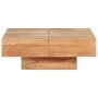 Mesa de centro de madera maciza de acacia 80x80x28 cm de , Mesas de centro - Ref: Foro24-323593, Precio: 187,84 €, Descuento: %