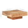 Mesa de centro de madera maciza de acacia 80x80x28 cm de , Mesas de centro - Ref: Foro24-323593, Precio: 187,84 €, Descuento: %