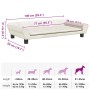 Cama para perros de terciopelo crema 100x50x21 cm en Camas para perros | Comprar online en Foru.es