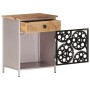 Mesita de noche de madera de mango rugosa 40x30x50 cm de vidaXL, Mesitas de noche - Ref: Foro24-323738, Precio: 75,64 €, Desc...