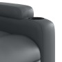 Sillón reclinable eléctrico de cuero sintético gris en Sillones | Comprar online en Foru.es