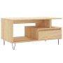 Mesa de centro madera contrachapada roble Sonoma 90x49x45 cm de , Mesas de centro - Ref: Foro24-831023, Precio: 75,55 €, Desc...