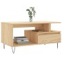 Mesa de centro madera contrachapada roble Sonoma 90x49x45 cm de , Mesas de centro - Ref: Foro24-831023, Precio: 75,55 €, Desc...