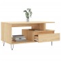 Mesa de centro madera contrachapada roble Sonoma 90x49x45 cm de , Mesas de centro - Ref: Foro24-831023, Precio: 75,55 €, Desc...