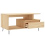 Mesa de centro madera contrachapada roble Sonoma 90x49x45 cm de , Mesas de centro - Ref: Foro24-831023, Precio: 75,55 €, Desc...