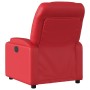 Sillón reclinable eléctrico de cuero sintético rojo en Sillones | Comprar online en Foru.es