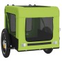 Remolque de bicicleta mascotas hierro tela Oxford verde negro de , Cochecitos para mascotas - Ref: Foro24-93913, Precio: 97,1...