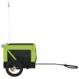Remolque de bicicleta mascotas hierro tela Oxford verde negro de , Cochecitos para mascotas - Ref: Foro24-93913, Precio: 97,1...