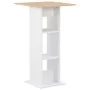 Sonoma white and oak high bar table 60x60x110 cm by , Kitchen and dining tables - Ref: Foro24-280209, Price: 85,55 €, Discoun...
