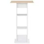 Sonoma white and oak high bar table 60x60x110 cm by , Kitchen and dining tables - Ref: Foro24-280209, Price: 85,55 €, Discoun...