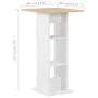 Sonoma white and oak high bar table 60x60x110 cm by , Kitchen and dining tables - Ref: Foro24-280209, Price: 85,55 €, Discoun...