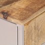 Mesita de noche de madera de mango rugosa 40x30x50 cm de vidaXL, Mesitas de noche - Ref: Foro24-323738, Precio: 75,64 €, Desc...