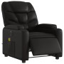 Sillón de masaje reclinable eléctrico cuero sintético negro en Sillones | Comprar online en Foru.es