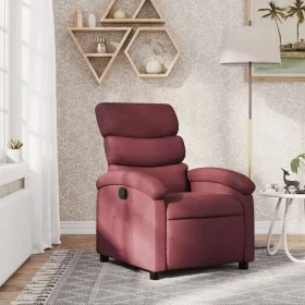 Sillón reclinable de tela rojo tinto de , Sillones - Ref: Foro24-371692, Precio: 189,63 €, Descuento: %