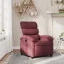 Sillón reclinable de tela rojo tinto de , Sillones - Ref: Foro24-371692, Precio: 189,63 €, Descuento: %