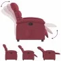 Sillón reclinable de tela rojo tinto de , Sillones - Ref: Foro24-371692, Precio: 189,63 €, Descuento: %