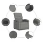 Dark Gray Fabric Recliner by , Armchairs - Ref: Foro24-371690, Price: 205,48 €, Discount: %