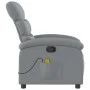 Sillón reclinable de masaje de tela gris claro de , Sillones - Ref: Foro24-371701, Precio: 203,66 €, Descuento: %