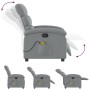 Sillón reclinable de masaje de tela gris claro de , Sillones - Ref: Foro24-371701, Precio: 206,74 €, Descuento: %