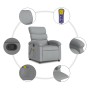 Sillón reclinable de masaje de tela gris claro de , Sillones - Ref: Foro24-371701, Precio: 206,74 €, Descuento: %