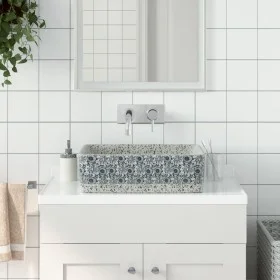 Lavabo de encimera rectangular cerámica gris azul 46x35,5x13 cm de , Lavabos - Ref: Foro24-155072, Precio: 142,08 €, Descuent...