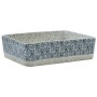 Lavabo de encimera rectangular cerámica gris azul 46x35,5x13 cm de , Lavabos - Ref: Foro24-155072, Precio: 144,55 €, Descuent...