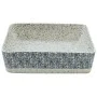 Lavabo de encimera rectangular cerámica gris azul 46x35,5x13 cm de , Lavabos - Ref: Foro24-155072, Precio: 142,08 €, Descuent...