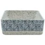 Lavabo de encimera rectangular cerámica gris azul 46x35,5x13 cm de , Lavabos - Ref: Foro24-155072, Precio: 142,08 €, Descuent...
