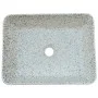 Lavabo de encimera rectangular cerámica gris azul 46x35,5x13 cm de , Lavabos - Ref: Foro24-155072, Precio: 142,08 €, Descuent...