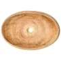 Ovales Aufsatzwaschbecken aus brauner Keramik, 59 x 40 x 15 cm von , Sinkt - Ref: Foro24-155079, Preis: 177,11 €, Rabatt: %